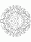 Mandala with shapes 