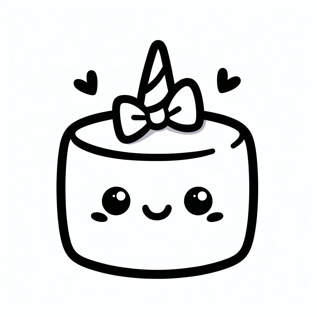 דף צביעה של מרשמלו דף צביעה של מרשמלו