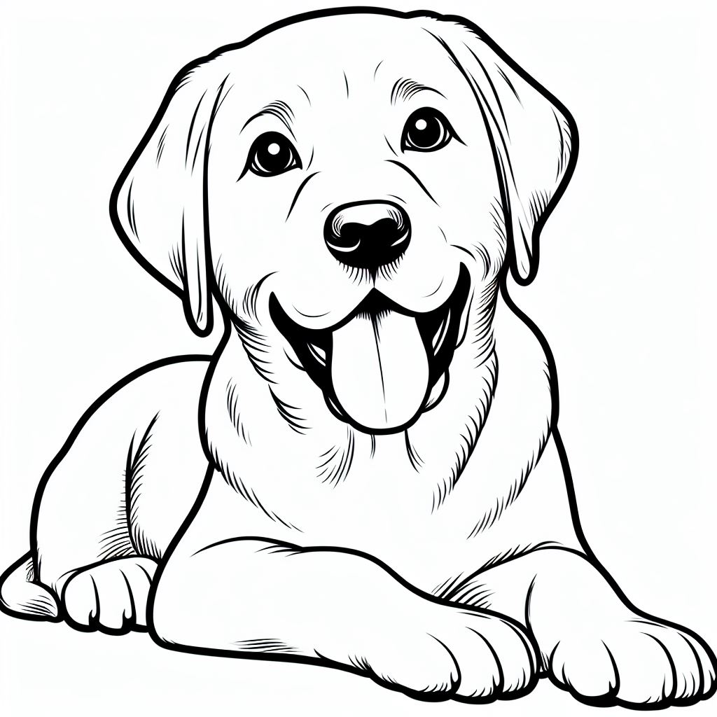 דף צביעה של לברדור דף צביעה של לברדור