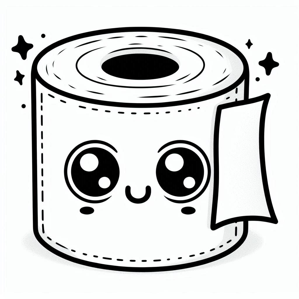 דף צביעה של נייר טואלט דף צביעה של נייר טואלט