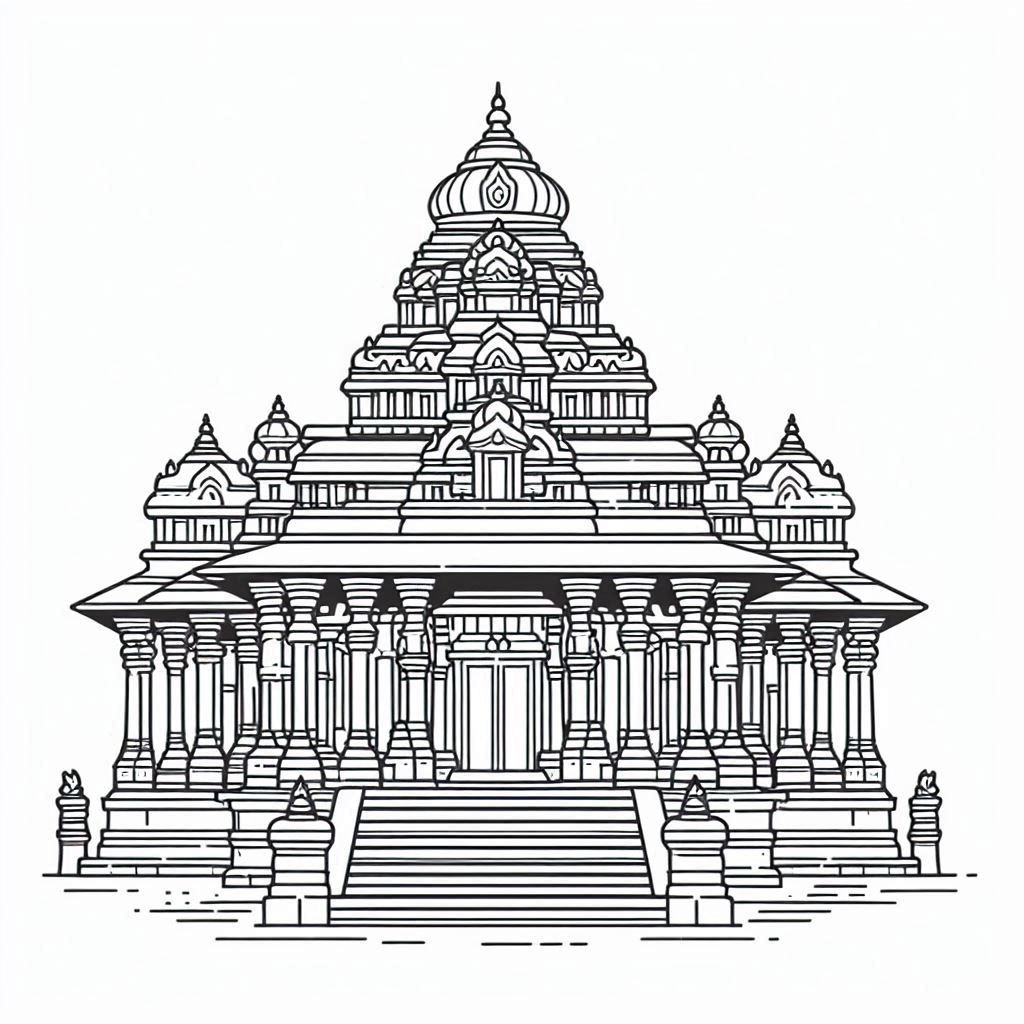 דף צביעה של מקדש לצביעה דף צביעה של מקדש לצביעה