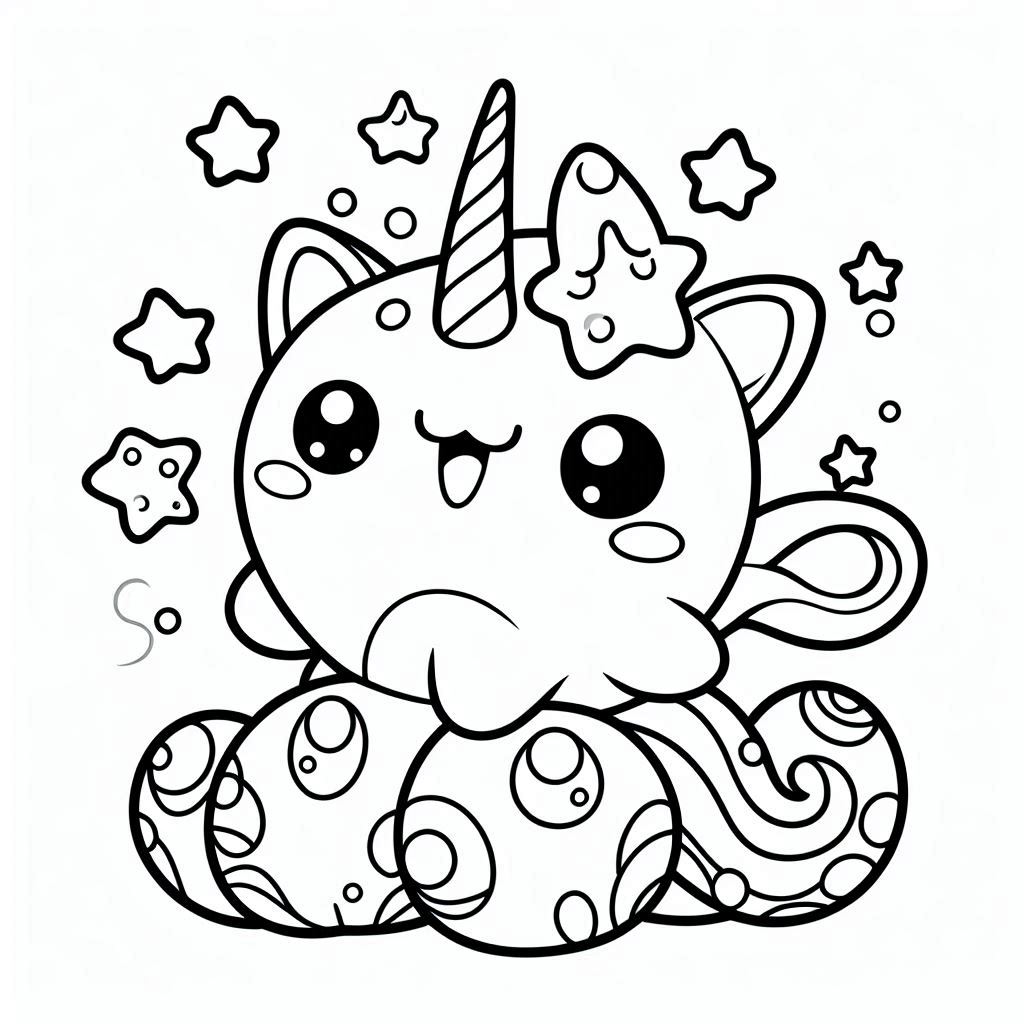 דף צביעה של יצור חמוד דף צביעה של יצור חמוד