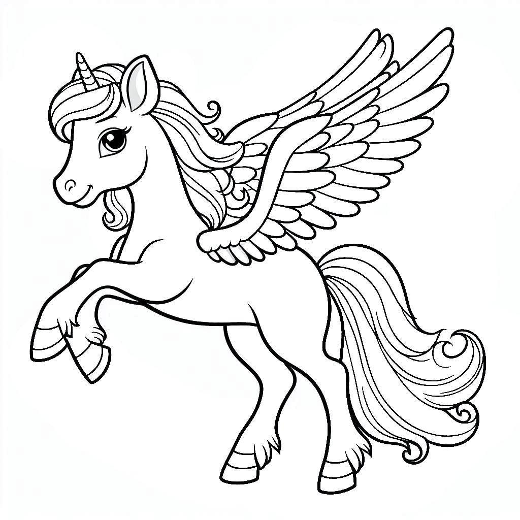 חד קרן מעופף לצביעה חד קרן מעופף לצביעה