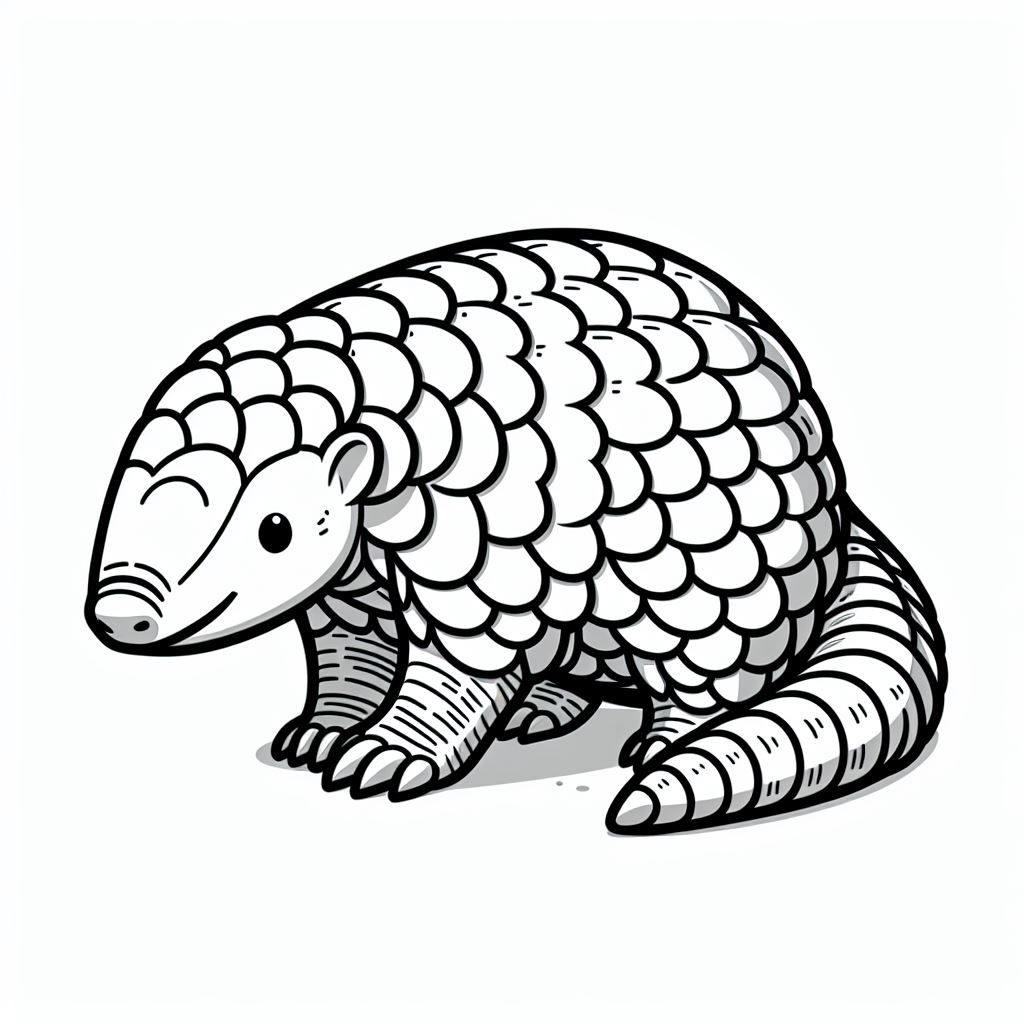 דף צביעה של פנגולין דף צביעה של פנגולין