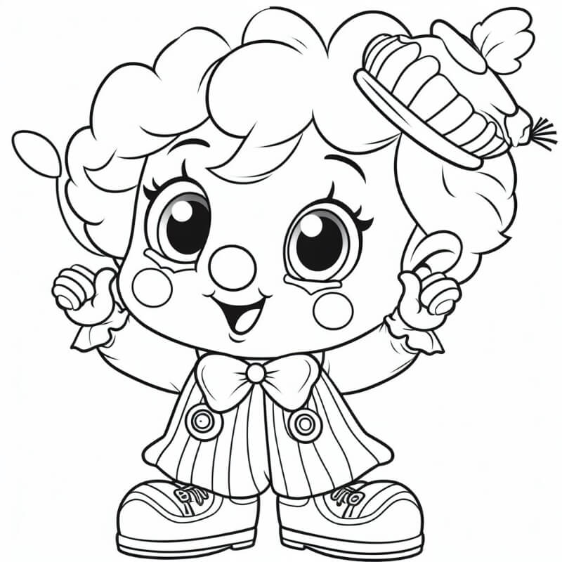 דף צביעה של ילד ליצן דף צביעה של ילד ליצן