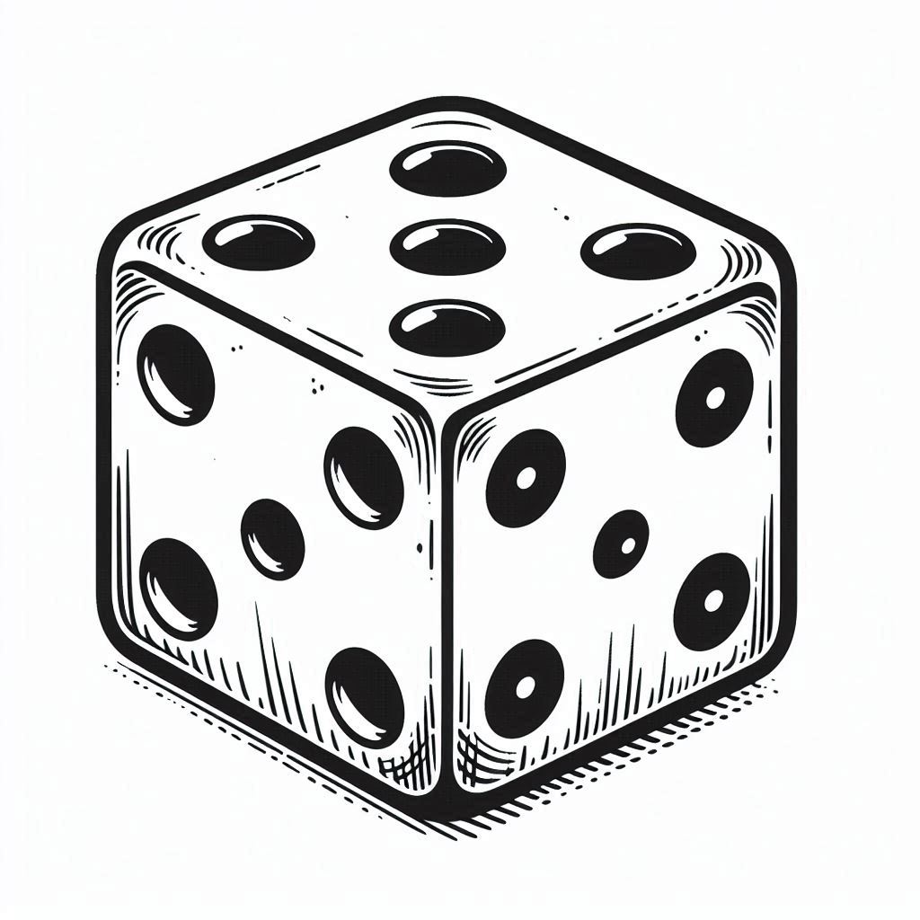 דף צביעה של קוביה דף צביעה של קוביה