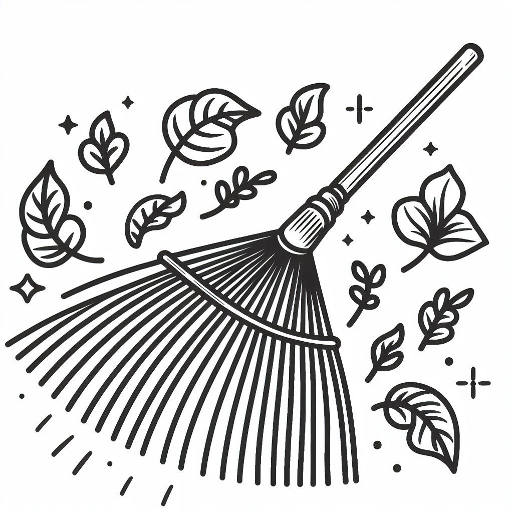 דף צביעה של מגרפה דף צביעה של מגרפה