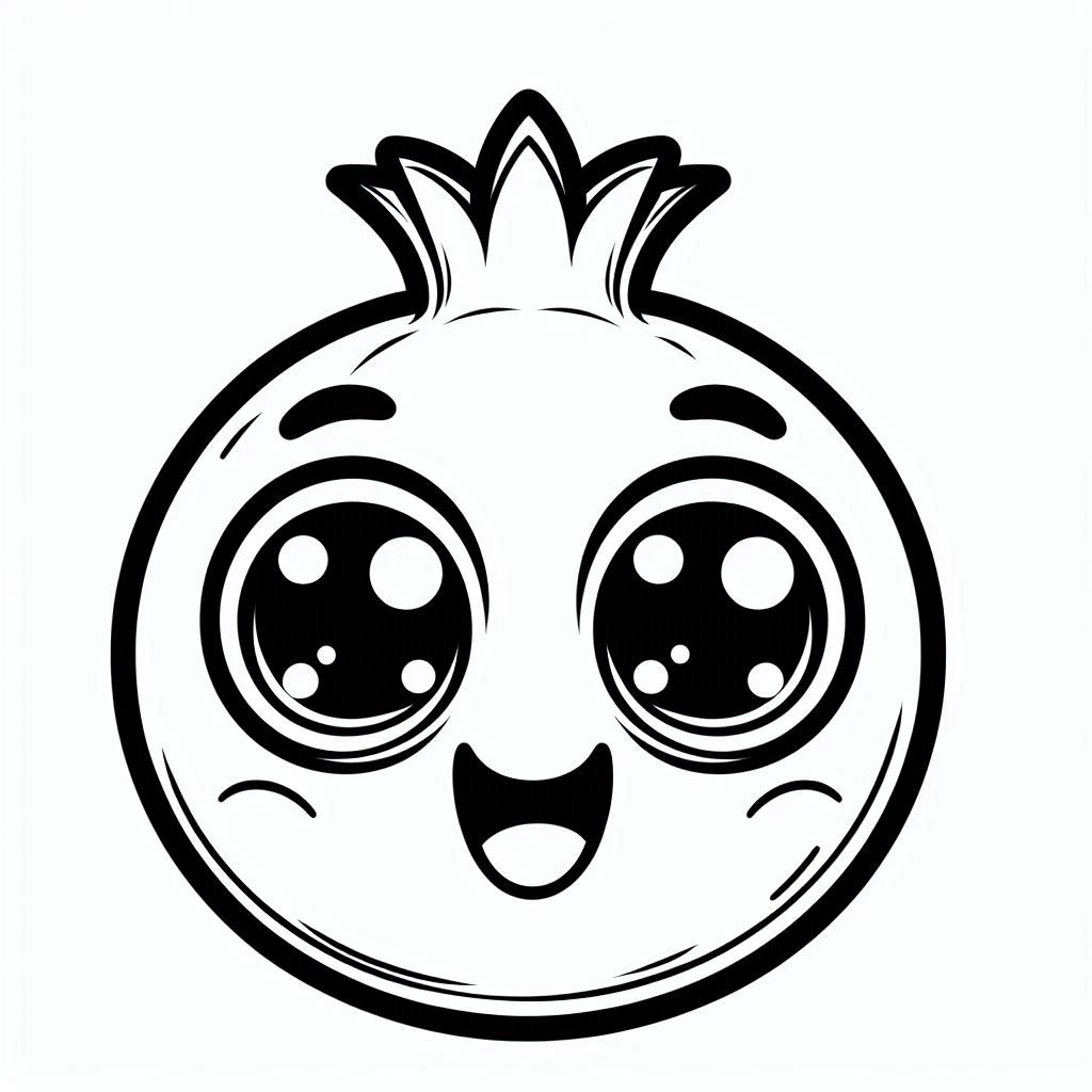 דף צביעה של רימון חמוד דף צביעה של רימון חמוד