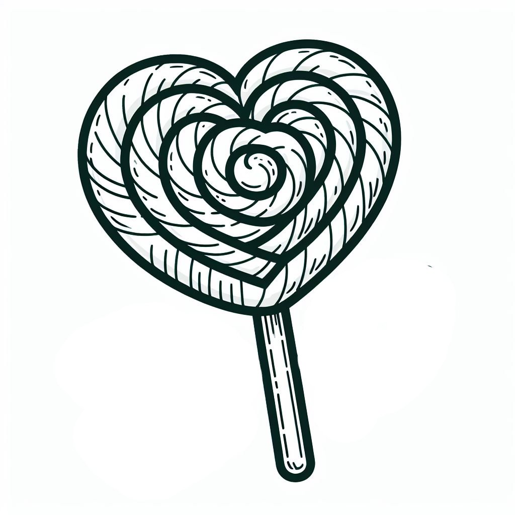 לב סוכריה על מקל לצביעה לב סוכריה על מקל לצביעה