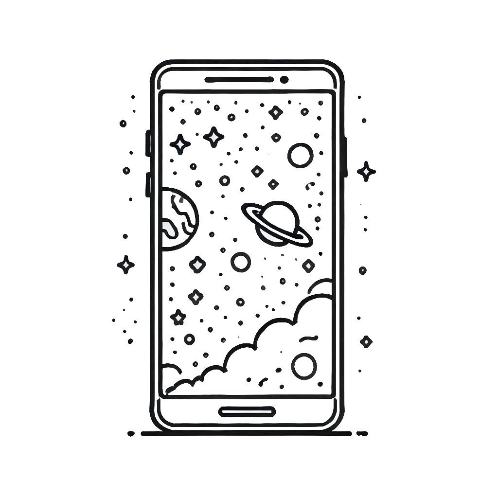 דף צביעה של טלפון סלולרי דף צביעה של טלפון סלולרי