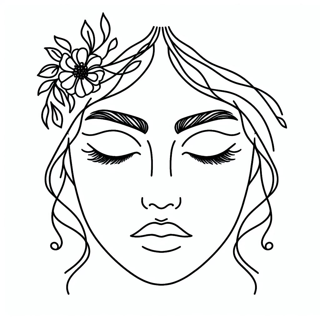 דף צביעה של פרצוף מצוייר דף צביעה של פרצוף מצוייר