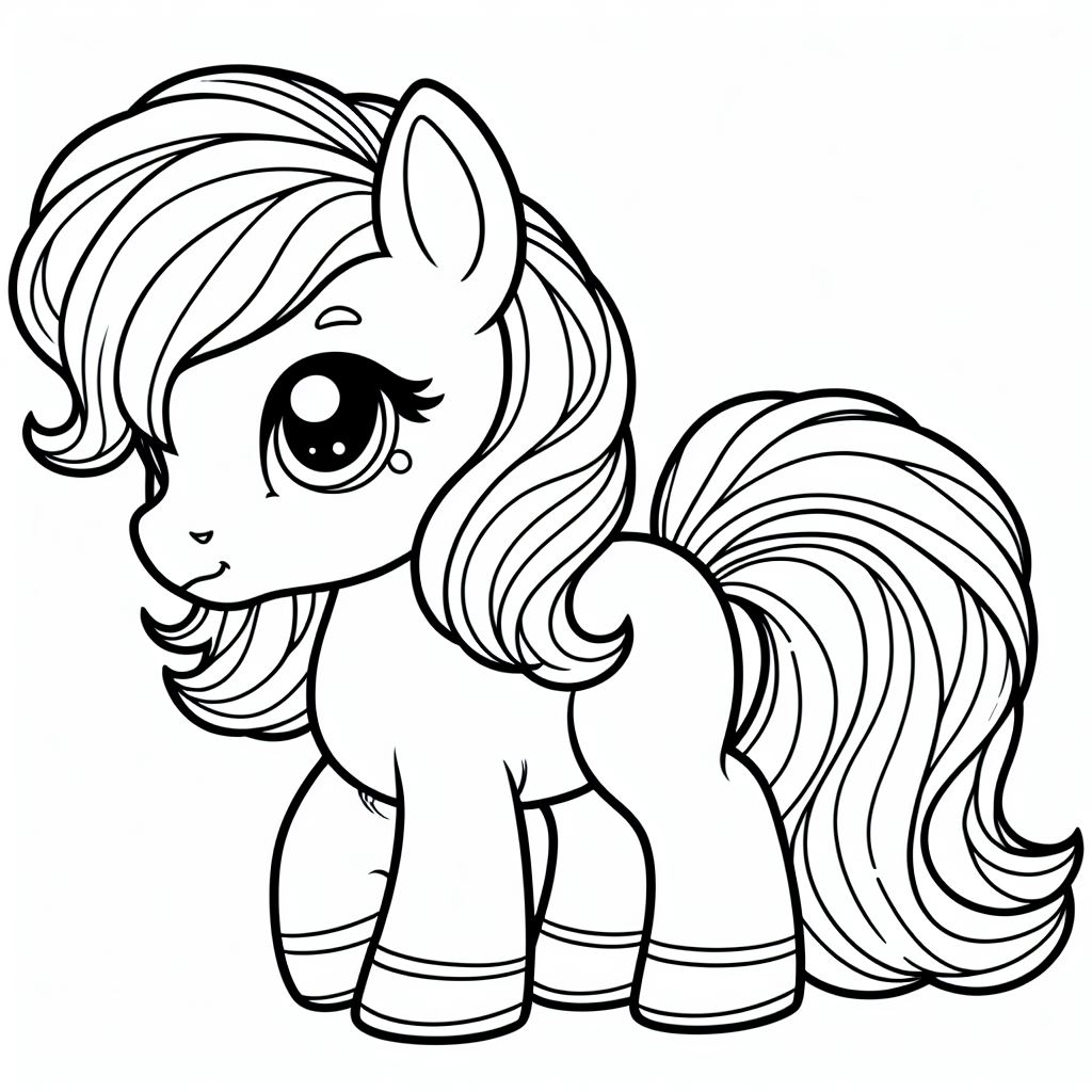 פוני קטני חמוד לצביעה פוני קטני חמוד לצביעה