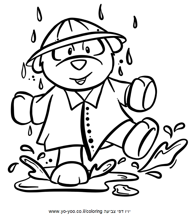 דובי חמוד בגשם דובי חמוד בגשם