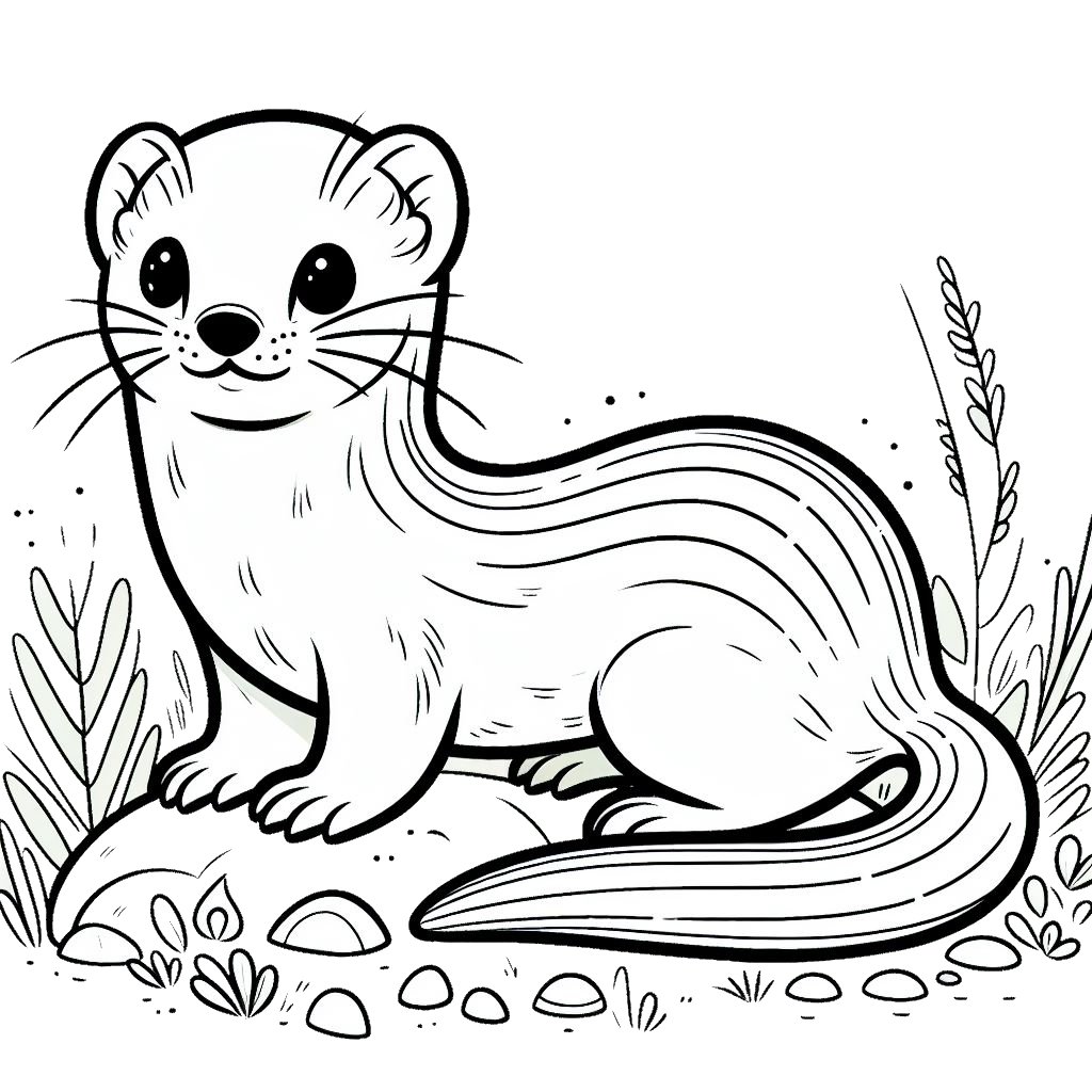 דף צביעה של סמור דף צביעה של סמור