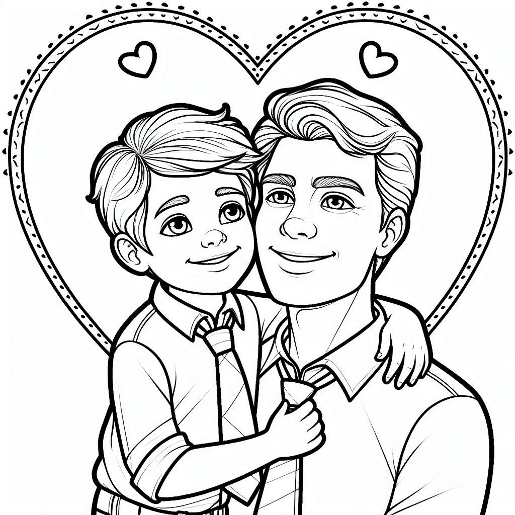 דף צביעה של אבא ובן דף צביעה של אבא ובן