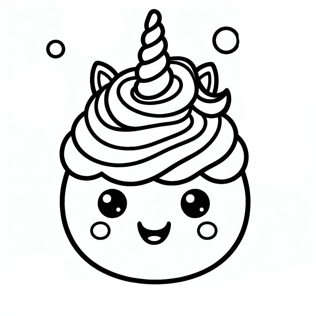 סמיילי חד קרן לצביעה סמיילי חד קרן לצביעה