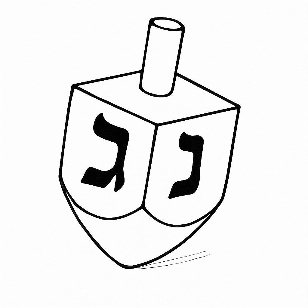 ציור של סביבון לצביעה ציור של סביבון לצביעה