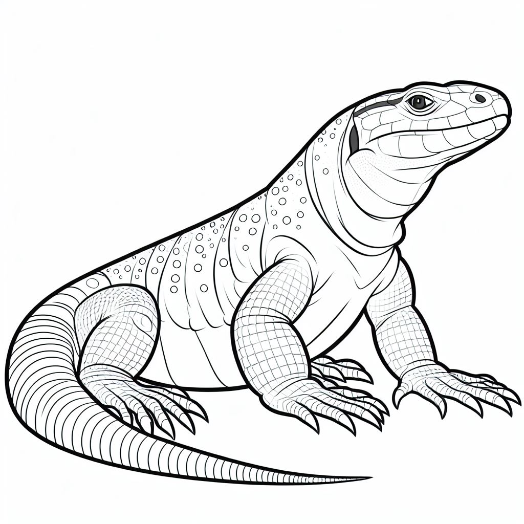 דף צביעה של לטאה דף צביעה של לטאה