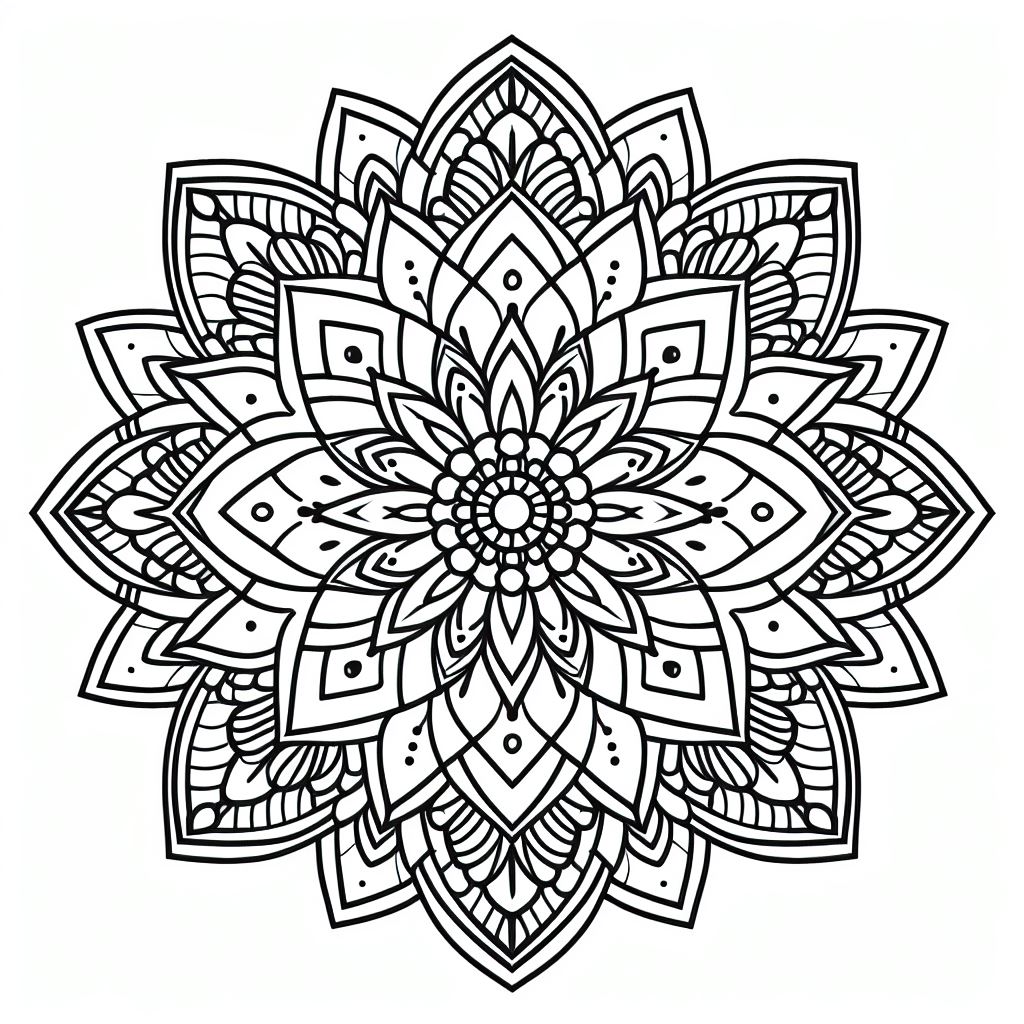 מנדלה פרח לצביעה מנדלה פרח לצביעה