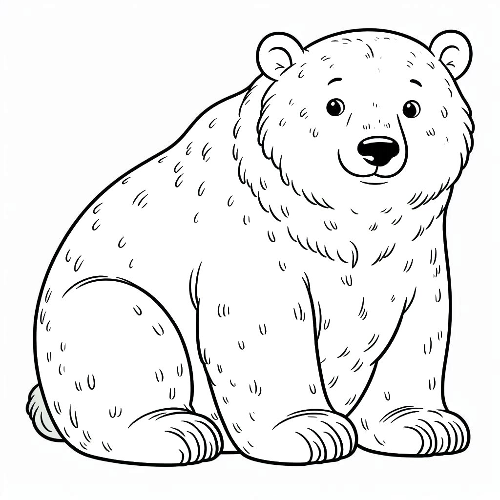 דף צביעה של דוב הקוטב דף צביעה של דוב הקוטב