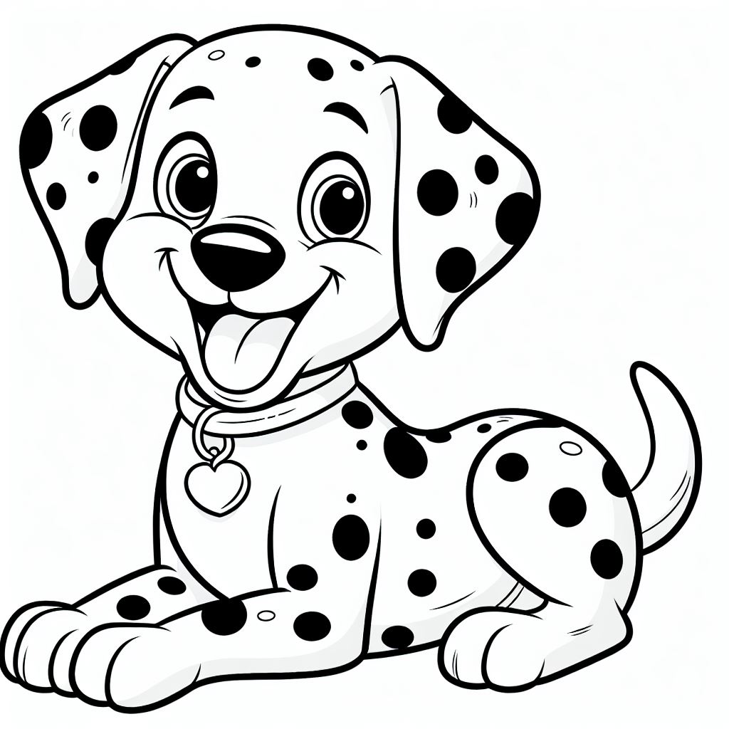 דף צביעה של דלמטי דף צביעה של דלמטי