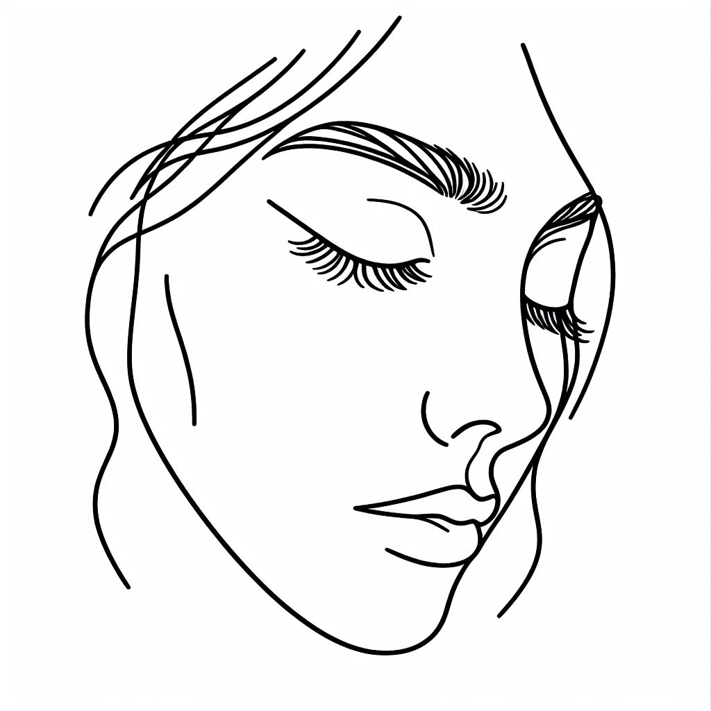 דף צביעה של פנים מצוירות דף צביעה של פנים מצוירות