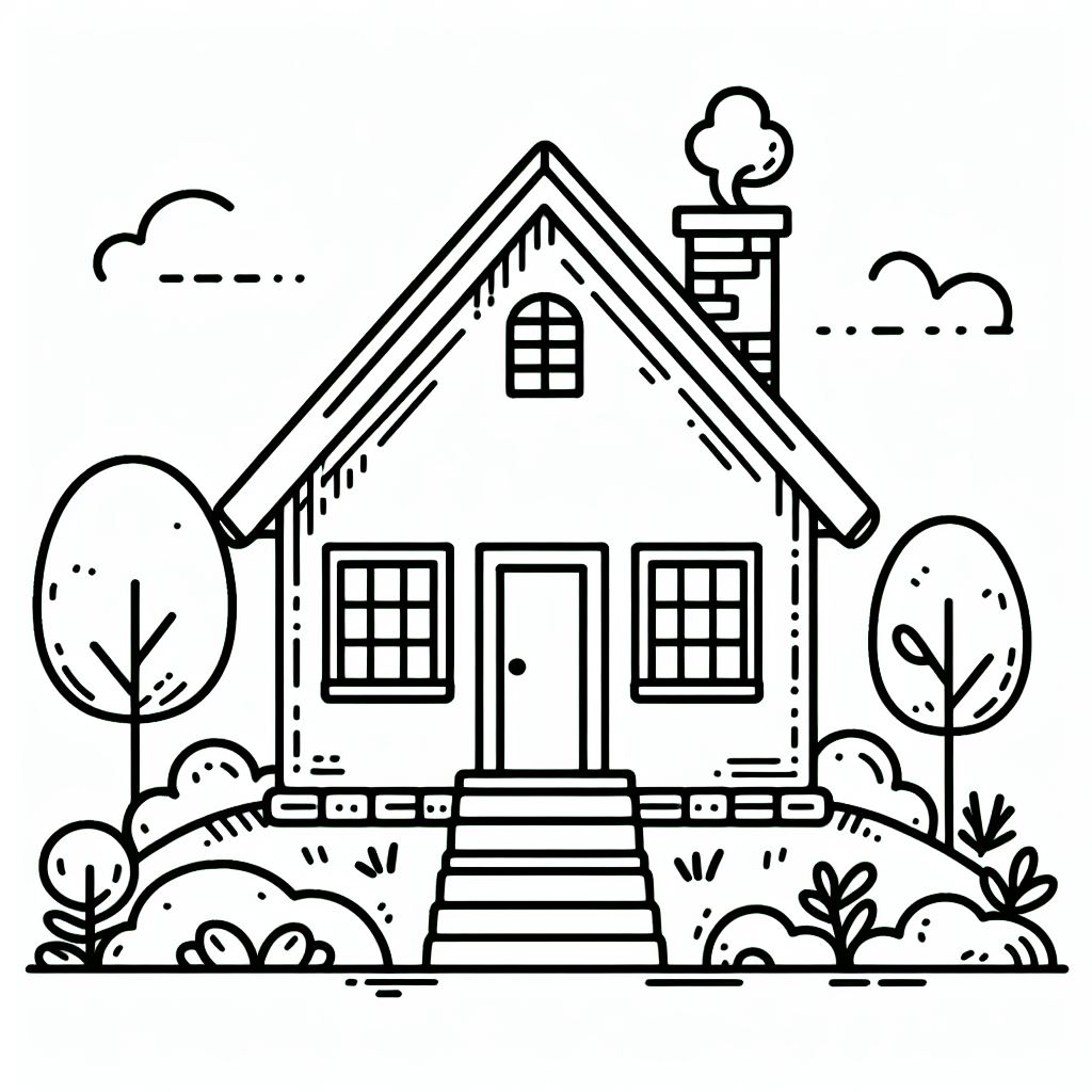 ציור של בית לצביעה ציור של בית לצביעה