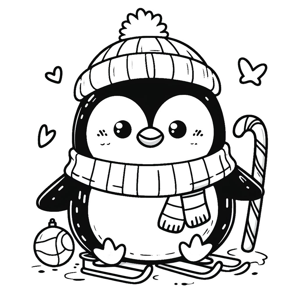 דף צביעה של פינגווין דף צביעה של פינגווין