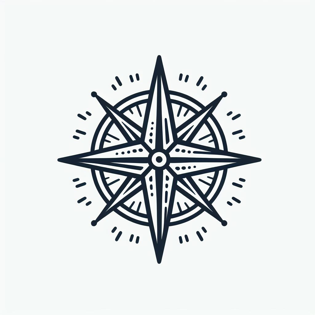 ציור שושנת הרוחות לצביעה ציור שושנת הרוחות לצביעה