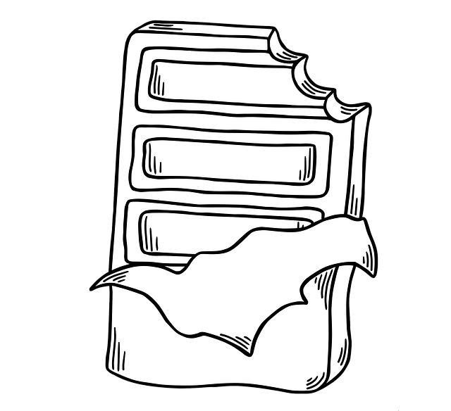 דף צביעה של שוקולד דף צביעה של שוקולד