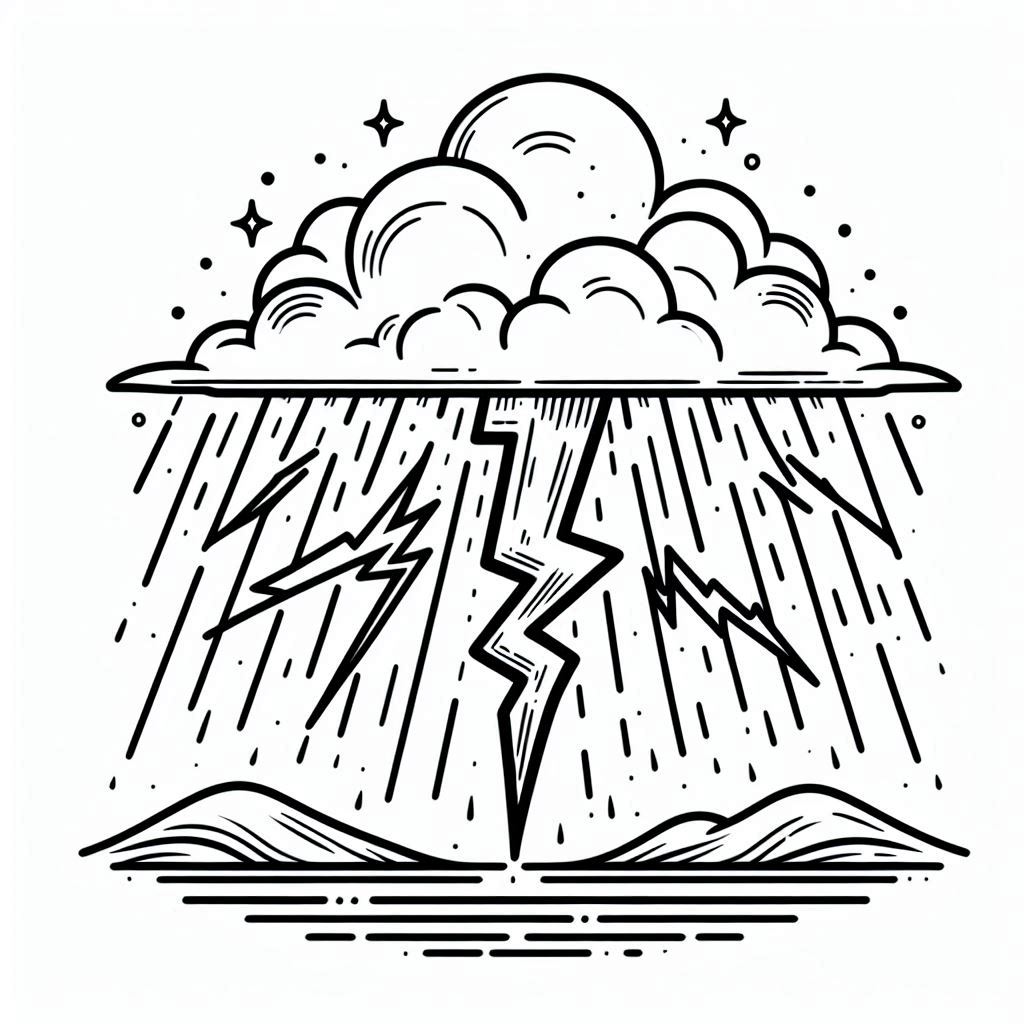 דף צביעה של סופת ברקים דף צביעה של סופת ברקים