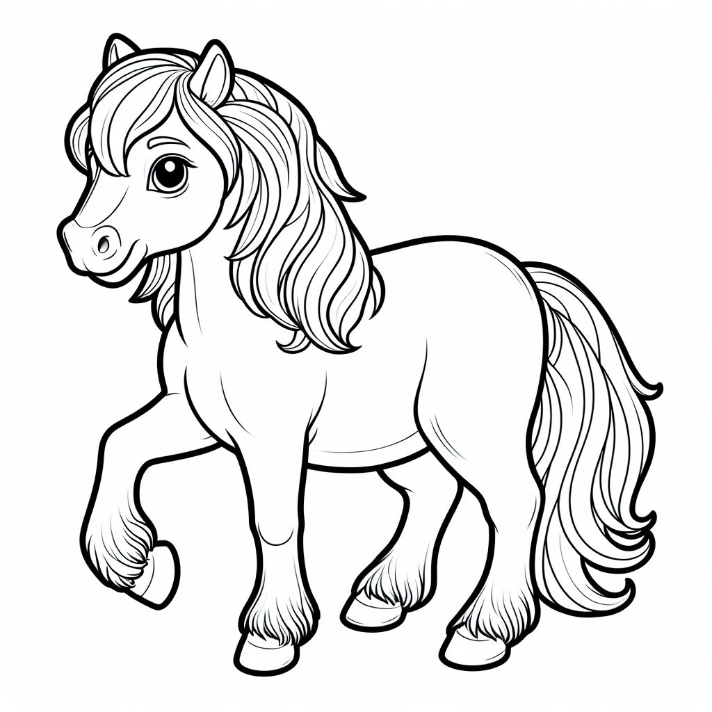 ציור של סוס לצביעה ציור של סוס לצביעה