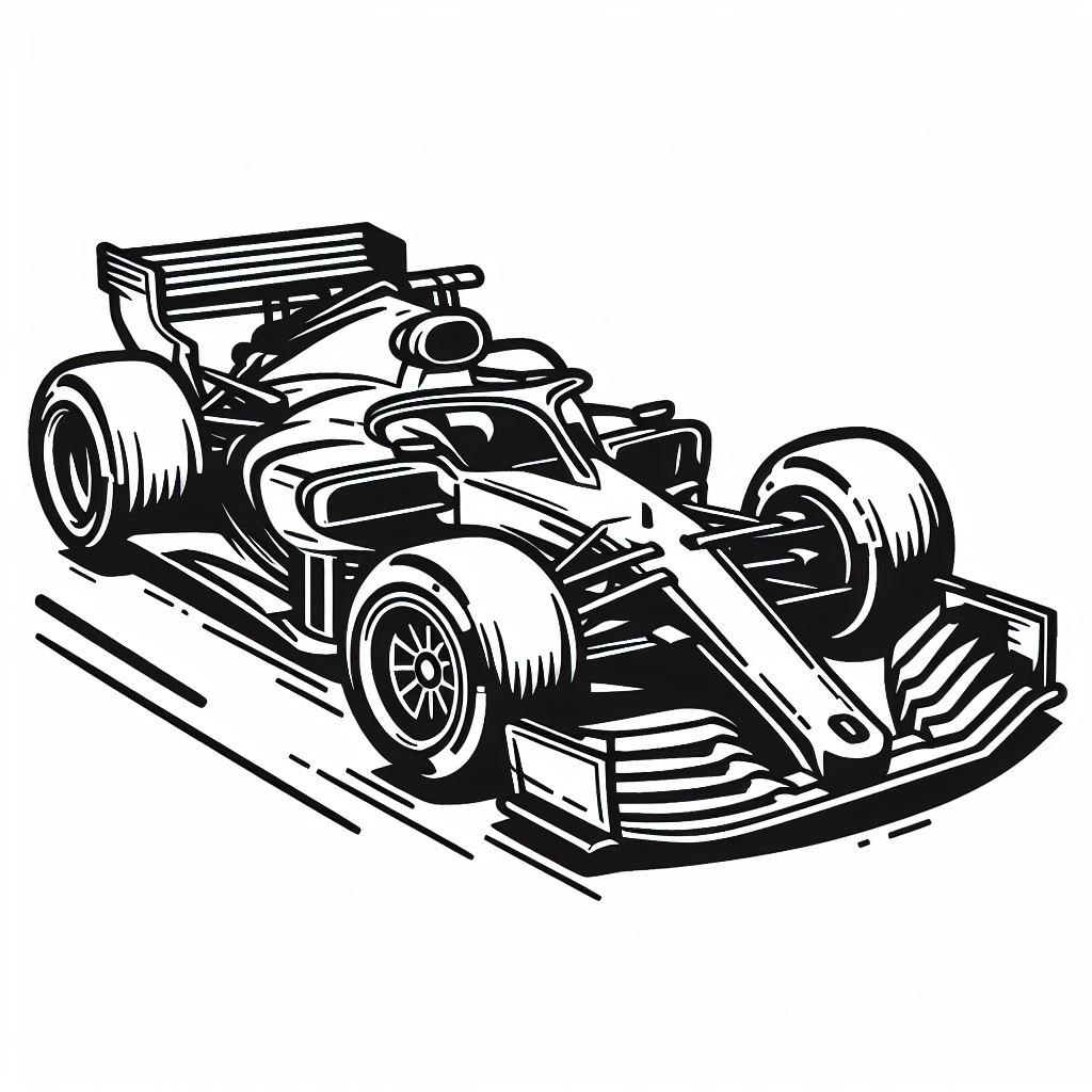 דף צביעה של מכונית מרוץ דף צביעה של מכונית מרוץ