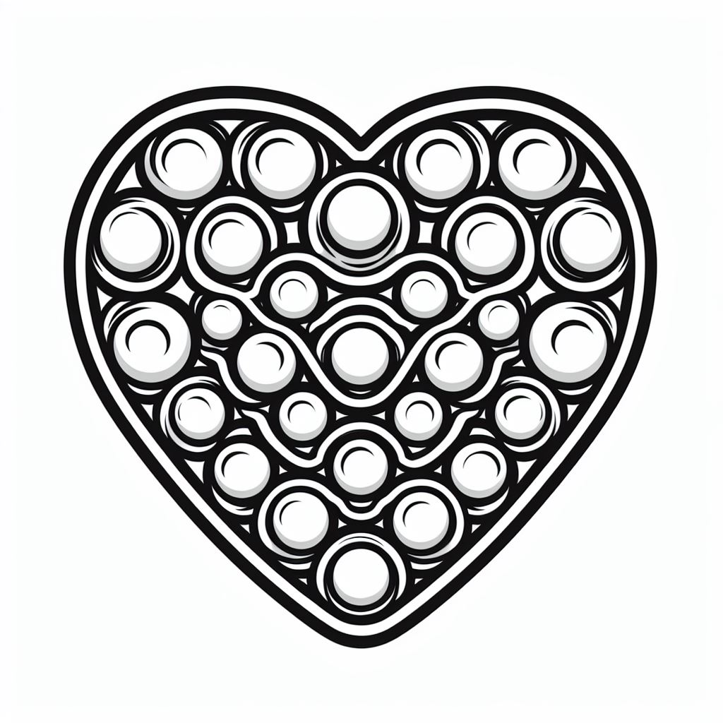 דף צביעה של פופיט לב דף צביעה של פופיט לב