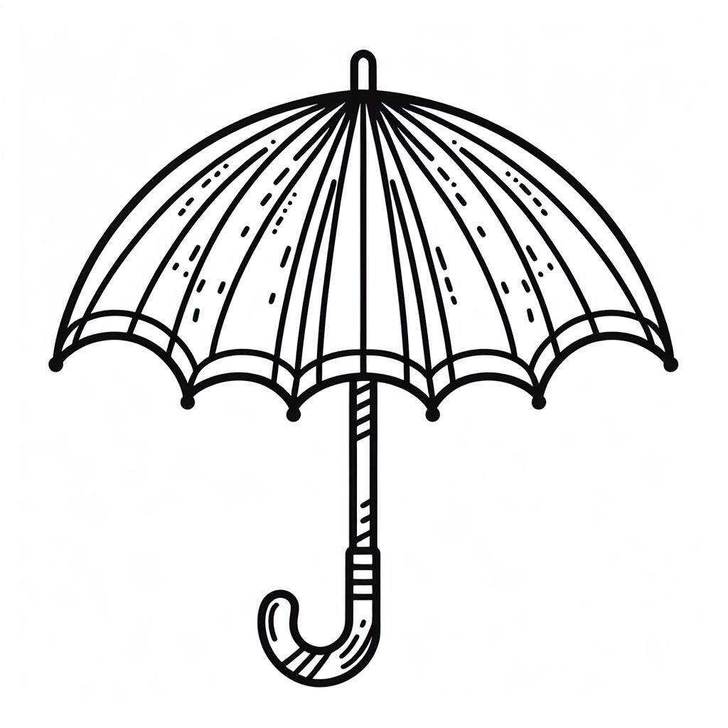 דף צביעה של מטרייה דף צביעה של מטרייה