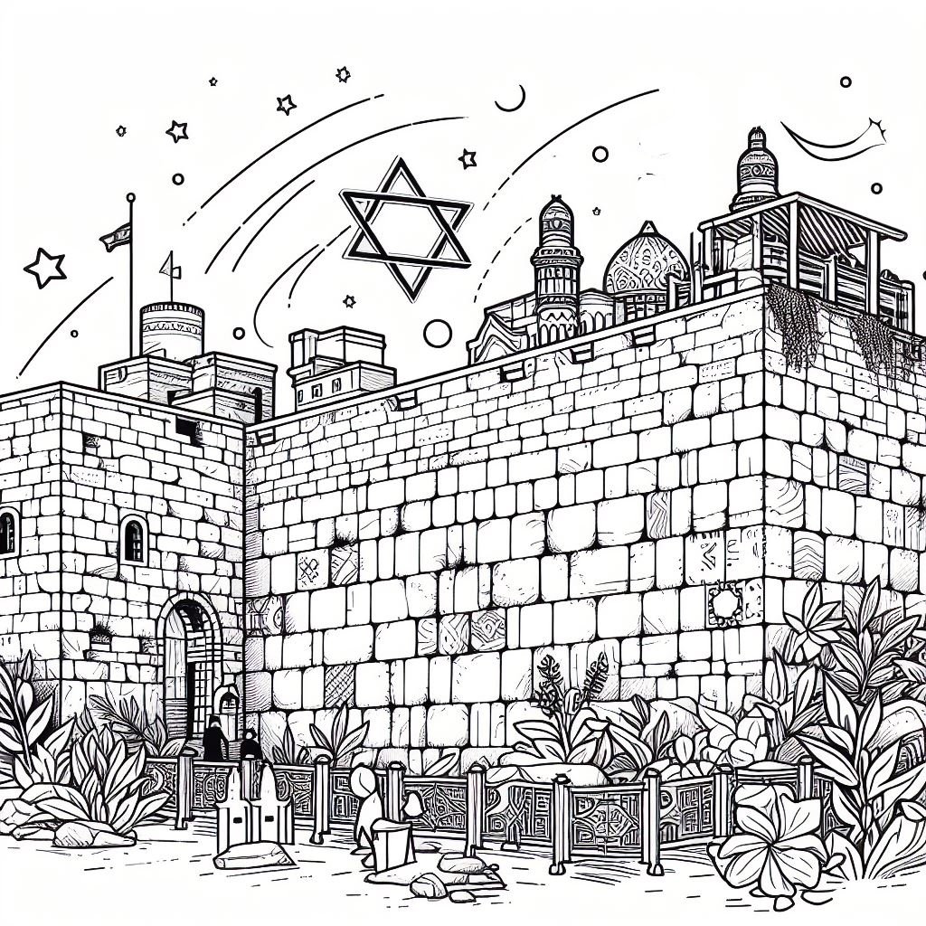 דף צביעה של יום ירושלים דף צביעה של יום ירושלים