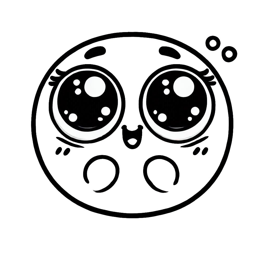 דף צביעה של אימוג'י מתוק דף צביעה של אימוג'י מתוק