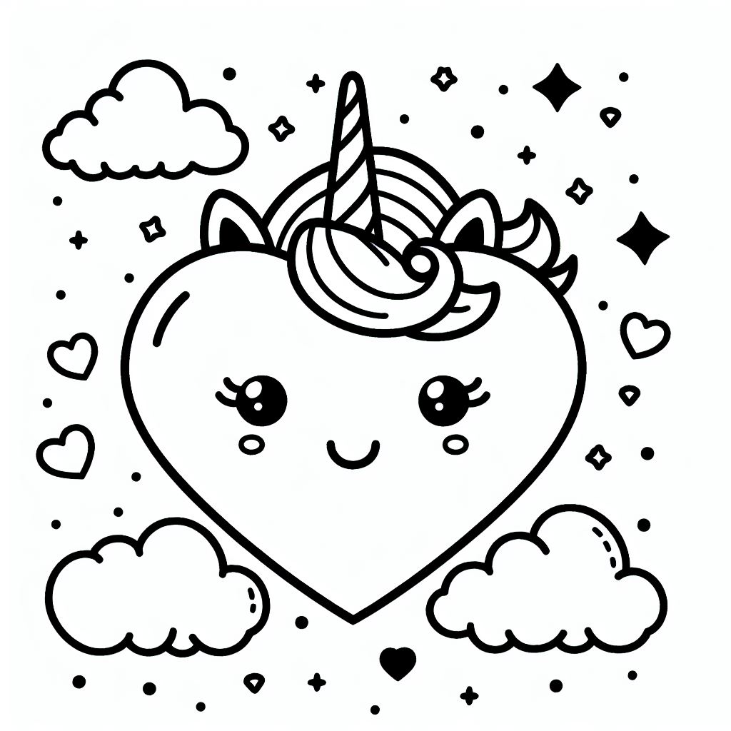 לב עם קרן לצביעה לב עם קרן לצביעה