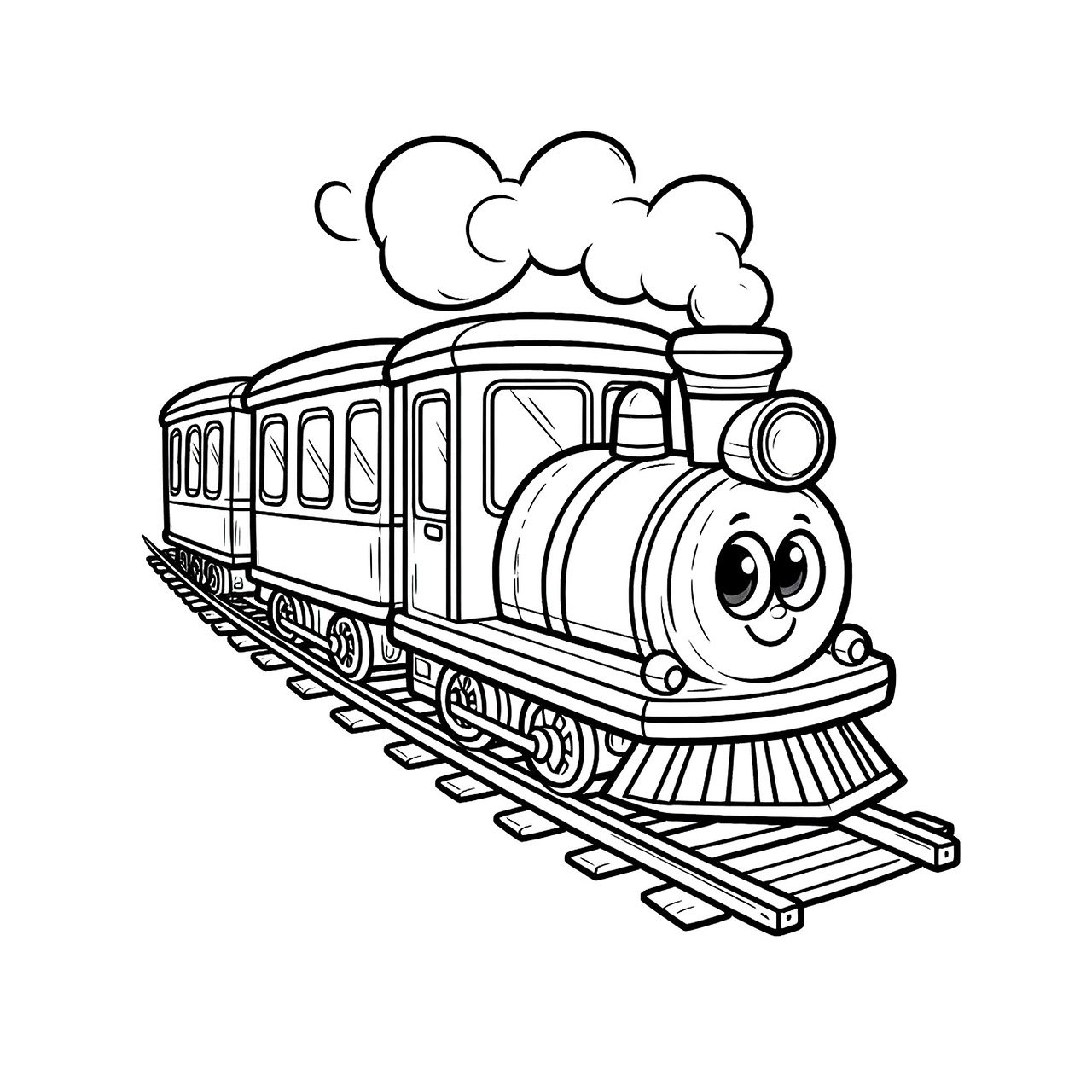 דף צביעה של רכבת לילדים דף צביעה של רכבת לילדים