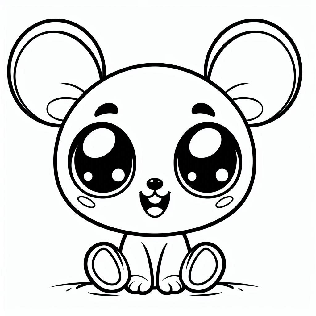 דף צביעה של יצור חמוד דף צביעה של יצור חמוד