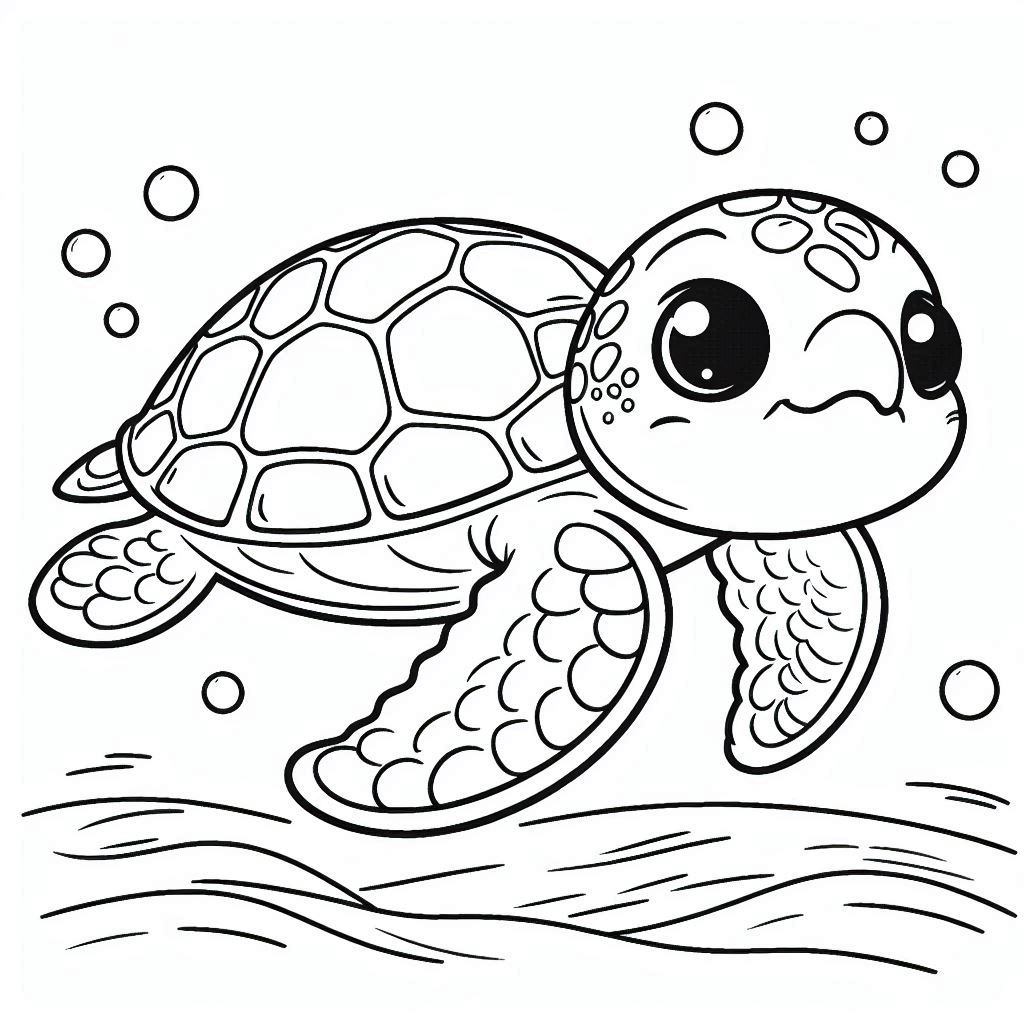 צב ים חמוד לצביעה צב ים חמוד לצביעה