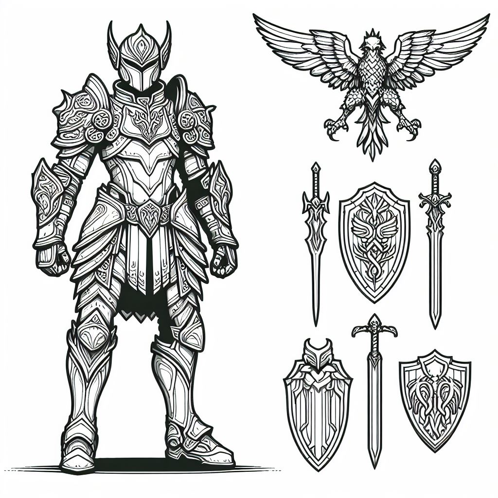 דף צביעה של לוחם דף צביעה של לוחם