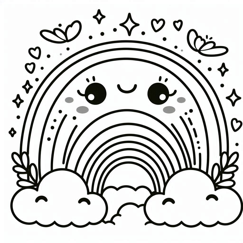 קשת בענן מתוקה לצביעה קשת בענן מתוקה לצביעה