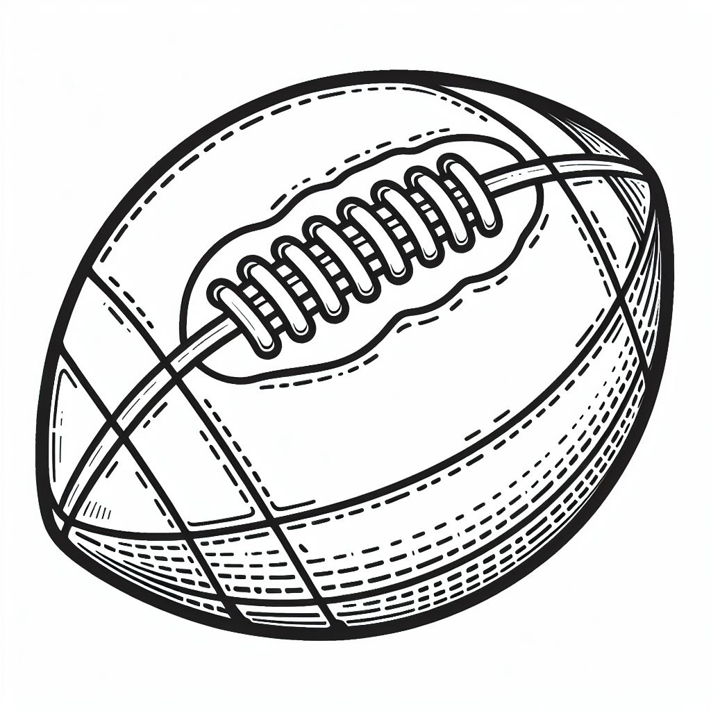 דף צביעה של כדור פוטבול דף צביעה של כדור פוטבול