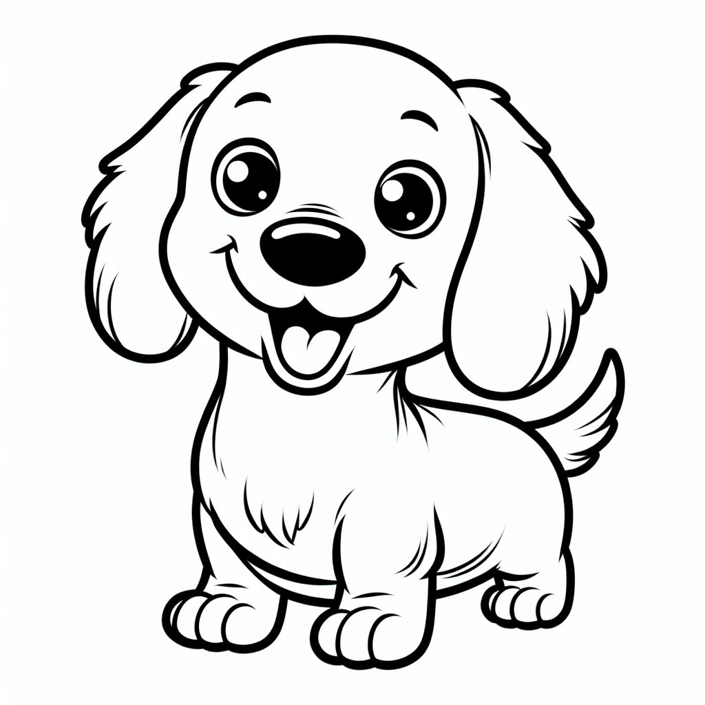 דף צביעה של כלב תחש דף צביעה של כלב תחש