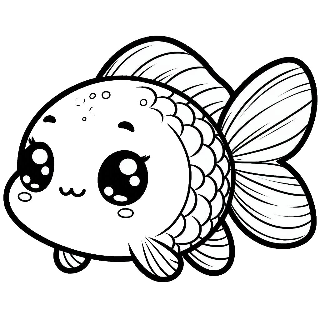 דף צביעה של דג חמוד דף צביעה של דג חמוד