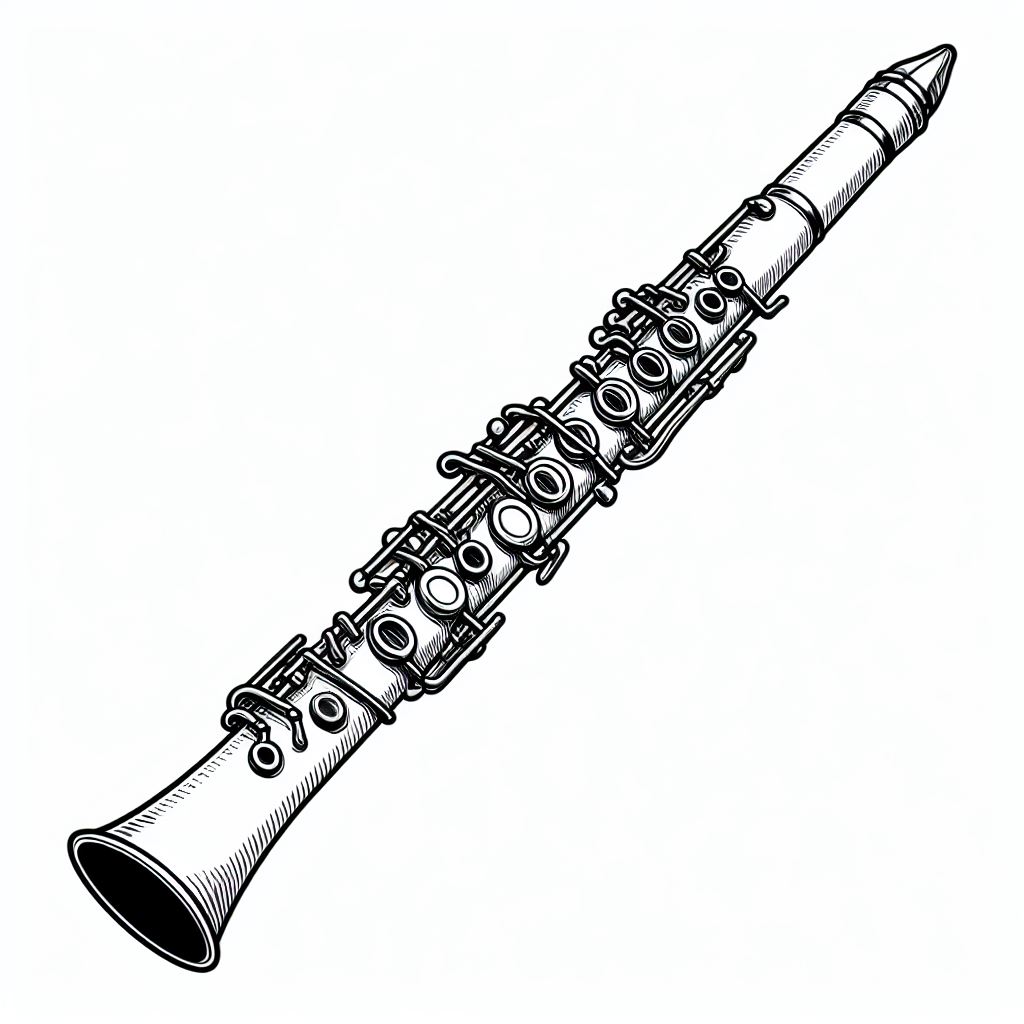 דף צביעה של קלרינט דף צביעה של קלרינט