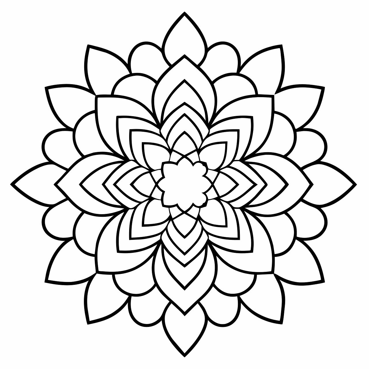 מנדלה קלה סימטרית לצביעה מנדלה קלה סימטרית לצביעה