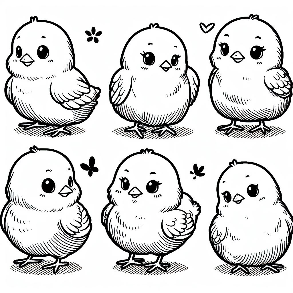 דף צביעה של אפרוחים דף צביעה של אפרוחים