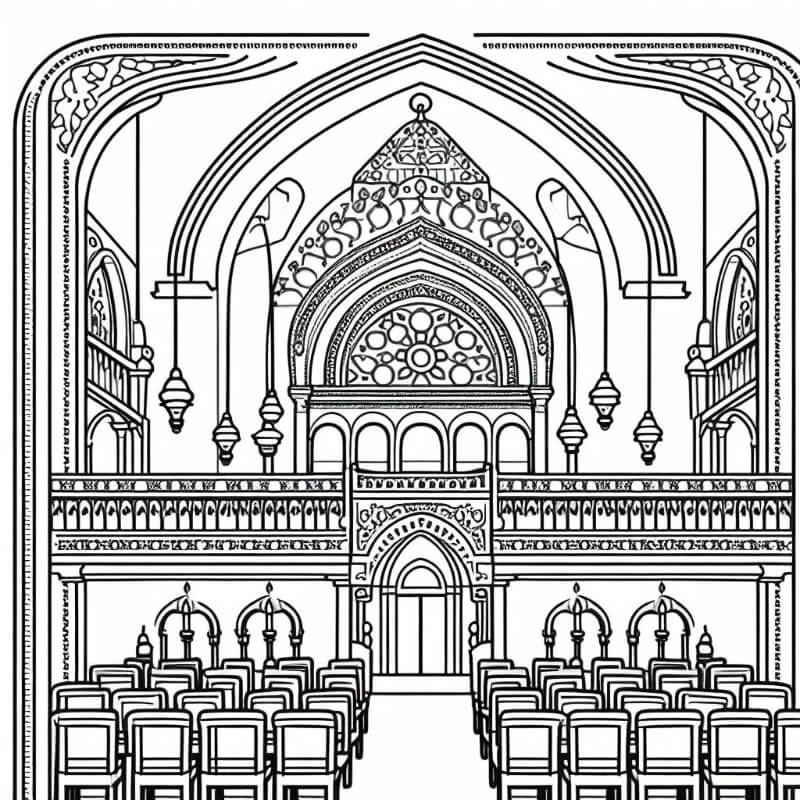 בית כנסת מבפנים לצביעה בית כנסת מבפנים לצביעה